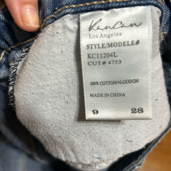 Kancan Estilo Women’s Distressed High Waist Denim Short Shorts Sz 28/9 - Picture 4 of 7